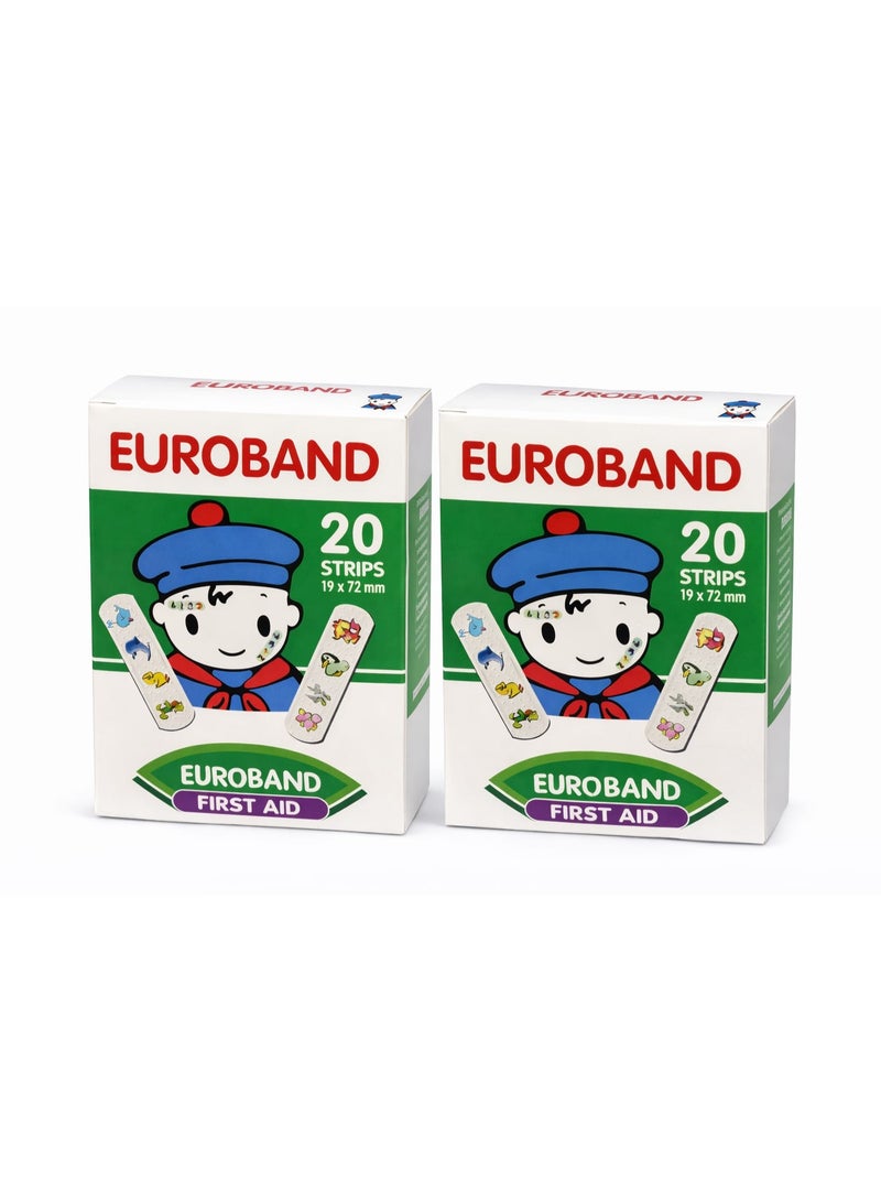 يورو باند بلاستر ولاصق لعلاج الجروح الصغيره للاطفال - Image 1